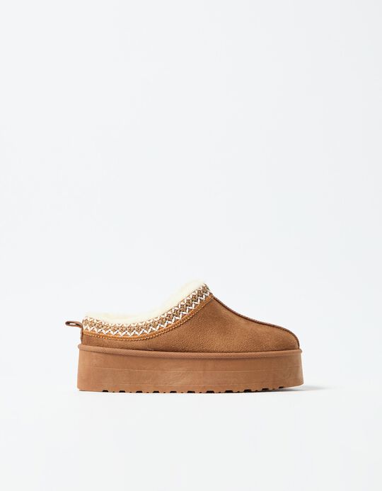 Comprar Online Socas de Plataforma, Mulher, Bege
