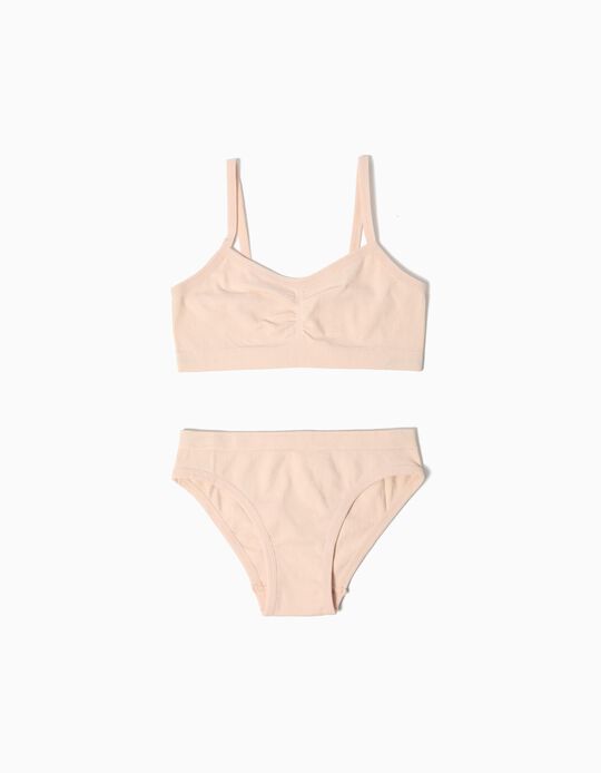 Comprar Online Pack Cuecas e Top, Menina, Rosa Claro