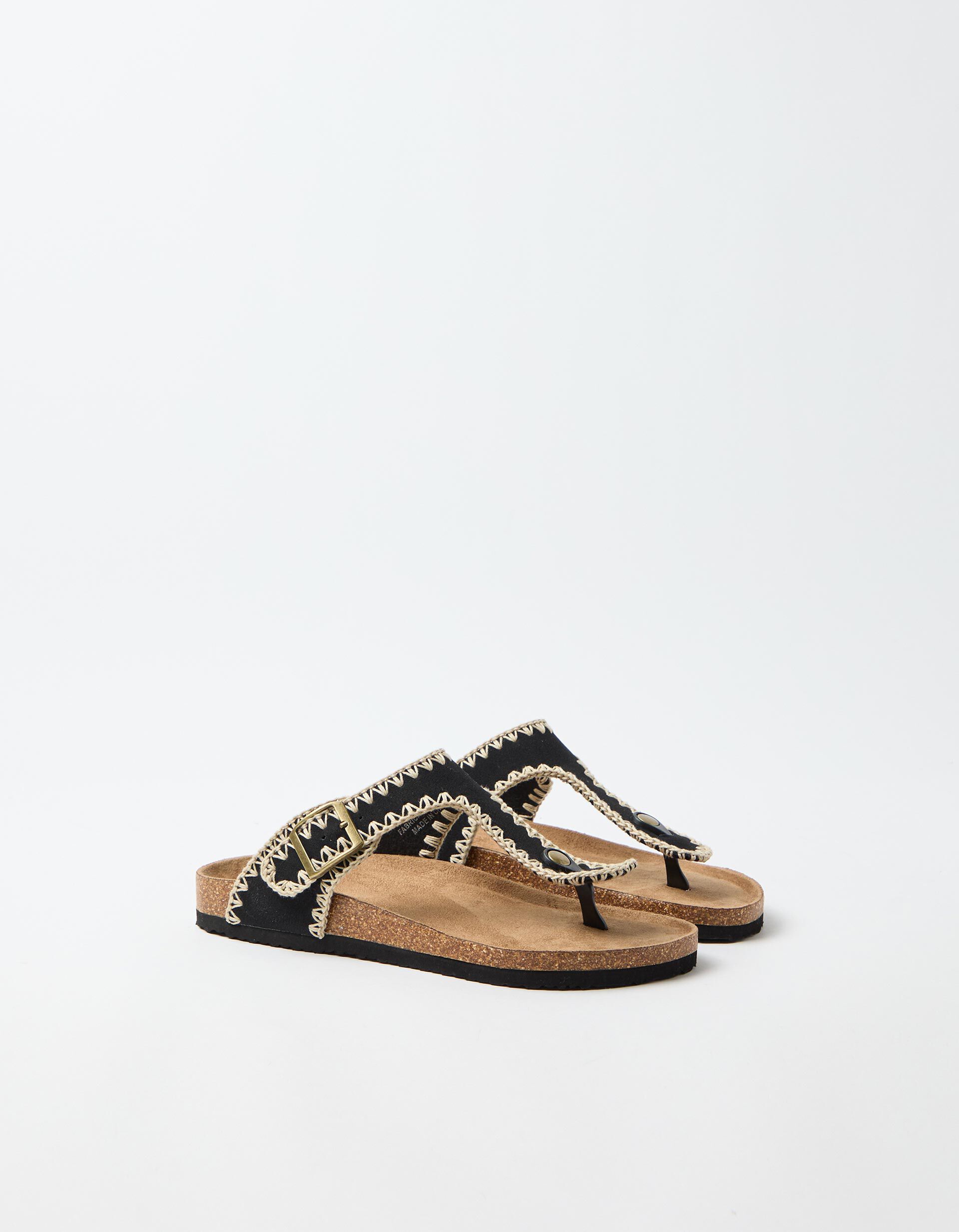 Comprar Online Sand&aacute;lias Crochet, Mulher, Preto