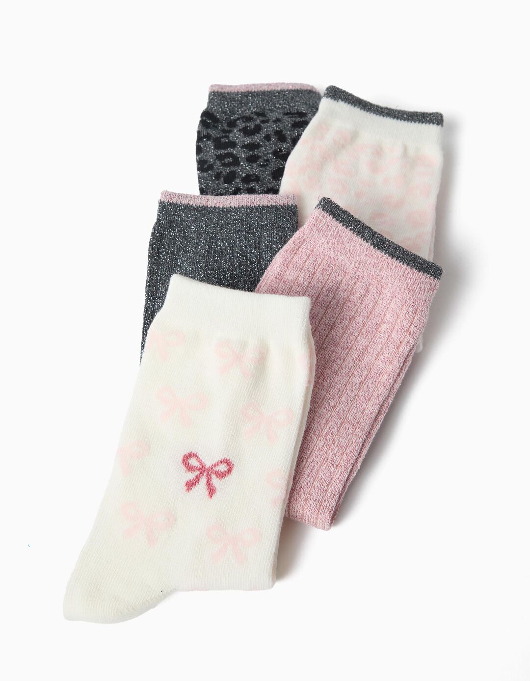 Pack 5 Pares De Meias, Menina, Multicolor