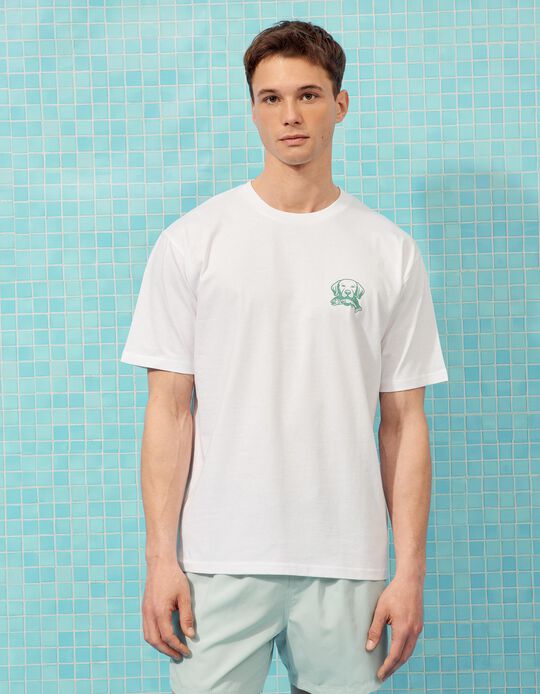 Comprar Online T-shirt Estampada, Homem, Branco