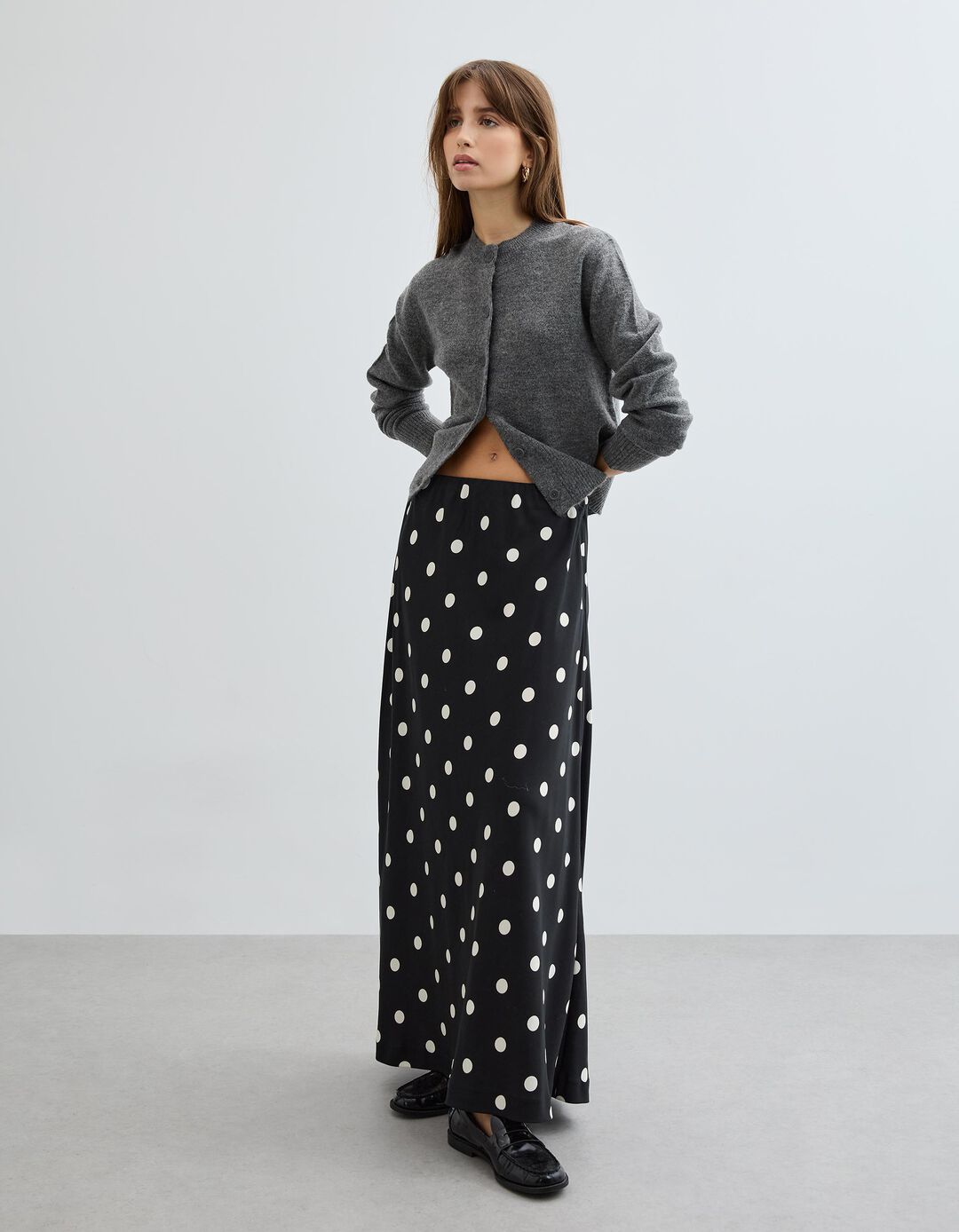 Casaco de Malha, Mulher, Cinzento Escuro