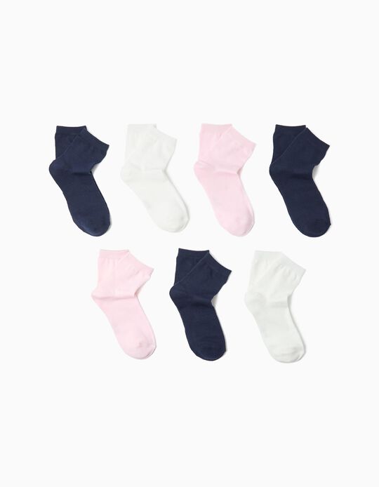 Comprar Online Pack 7 Pares de Meias, Menina, Multicor