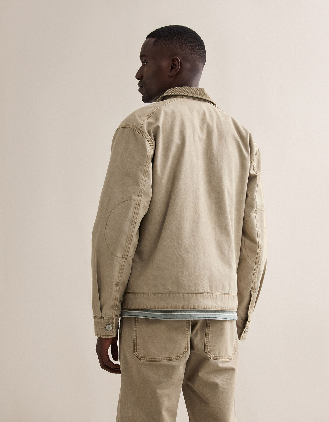 Casaco Canvas, Homem, Bege