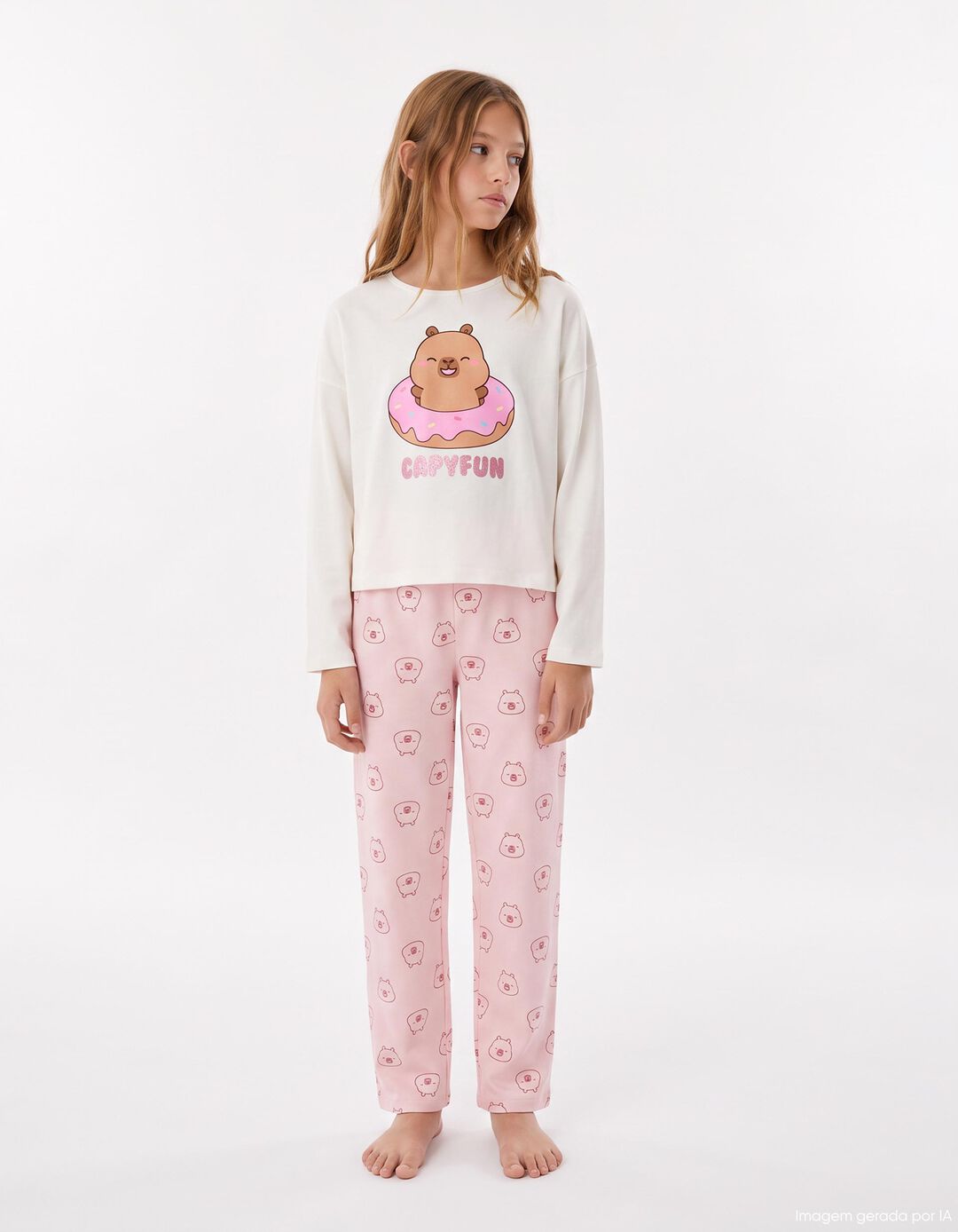 Pijama 'Capybara' &copy;Capyfun, Menina, Multicolor