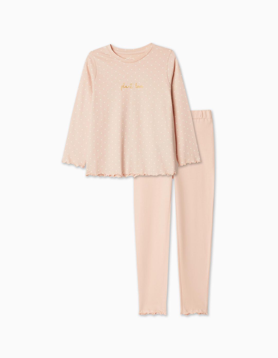 Jersey Pajamas, Girl, Light Pink