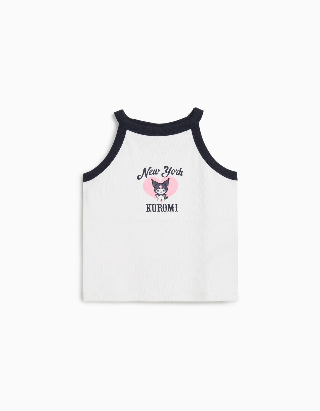 Tank Top 'Kuromi', Menina, Branco