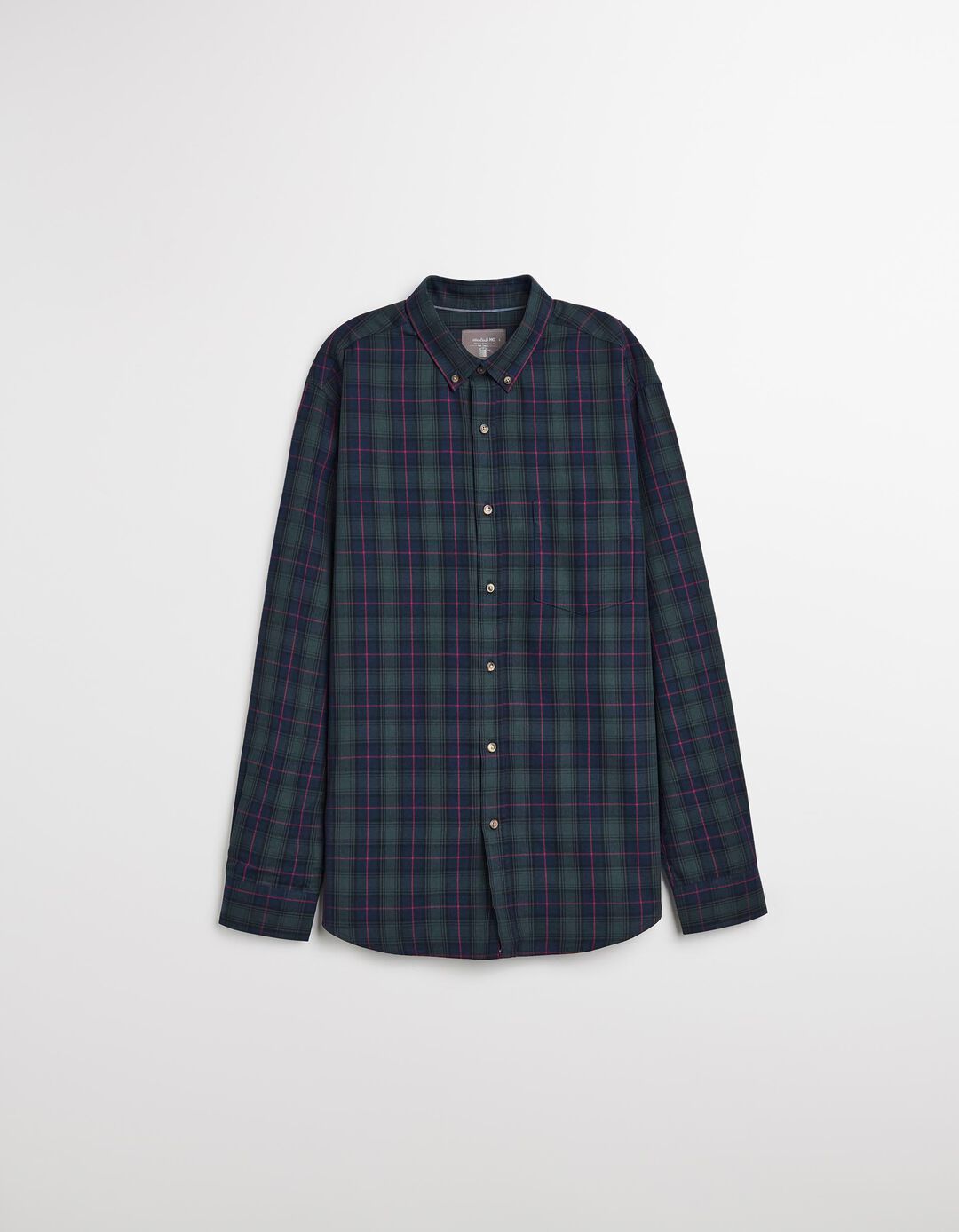 Camisa de Xadrez, Homem, Verde Escuro
