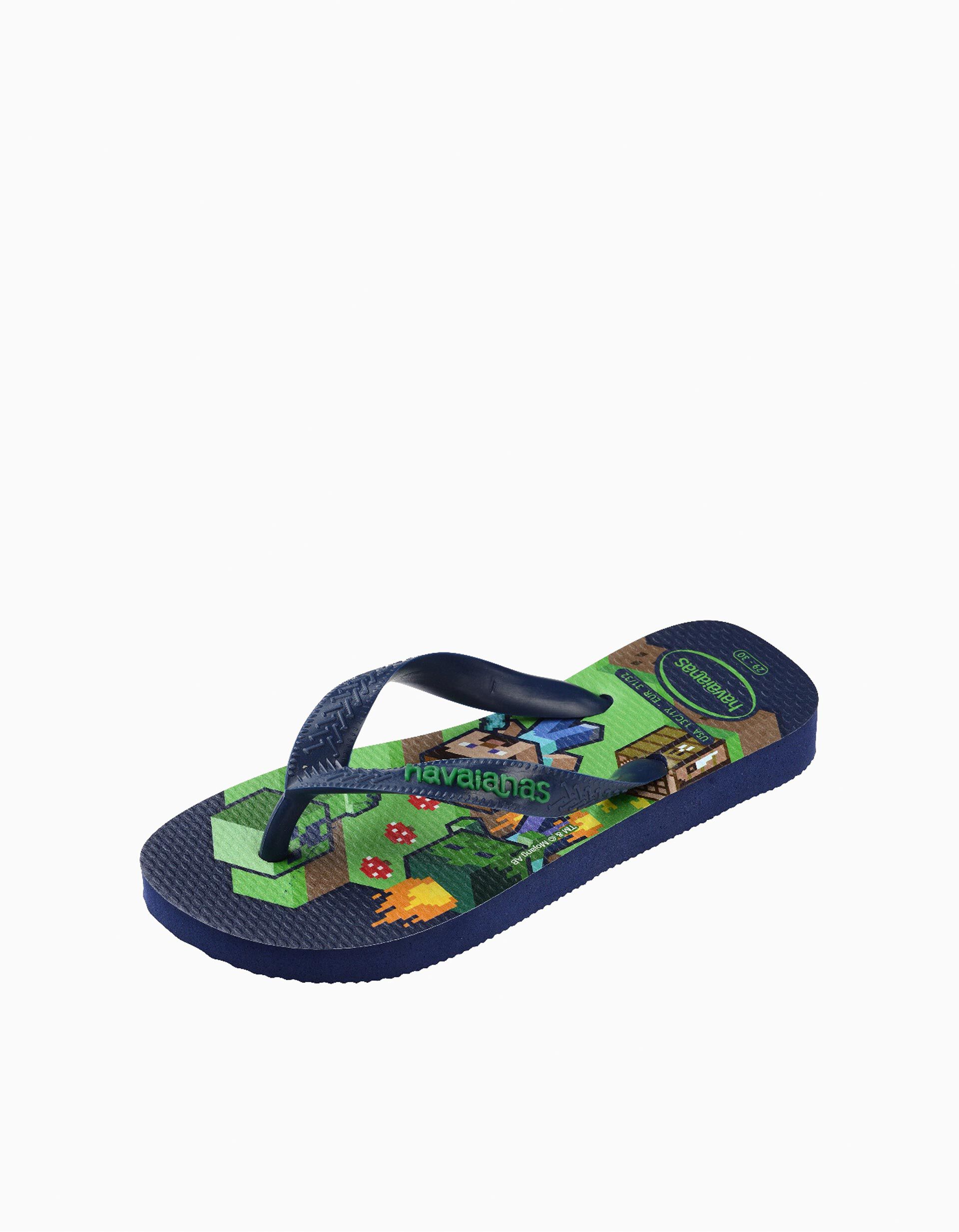 Comprar Online Chinelos Havaianas 'Minecraft', Menino, Azul