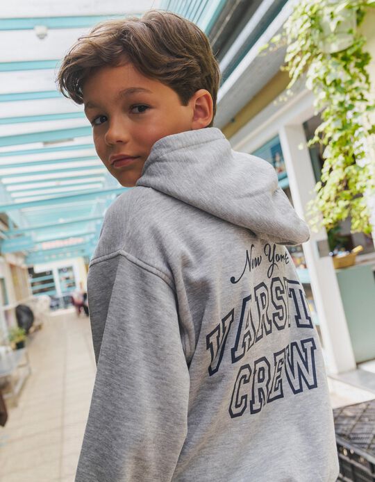 Comprar Online Sweatshirt De Felpa, Menino, Cinzento Claro
