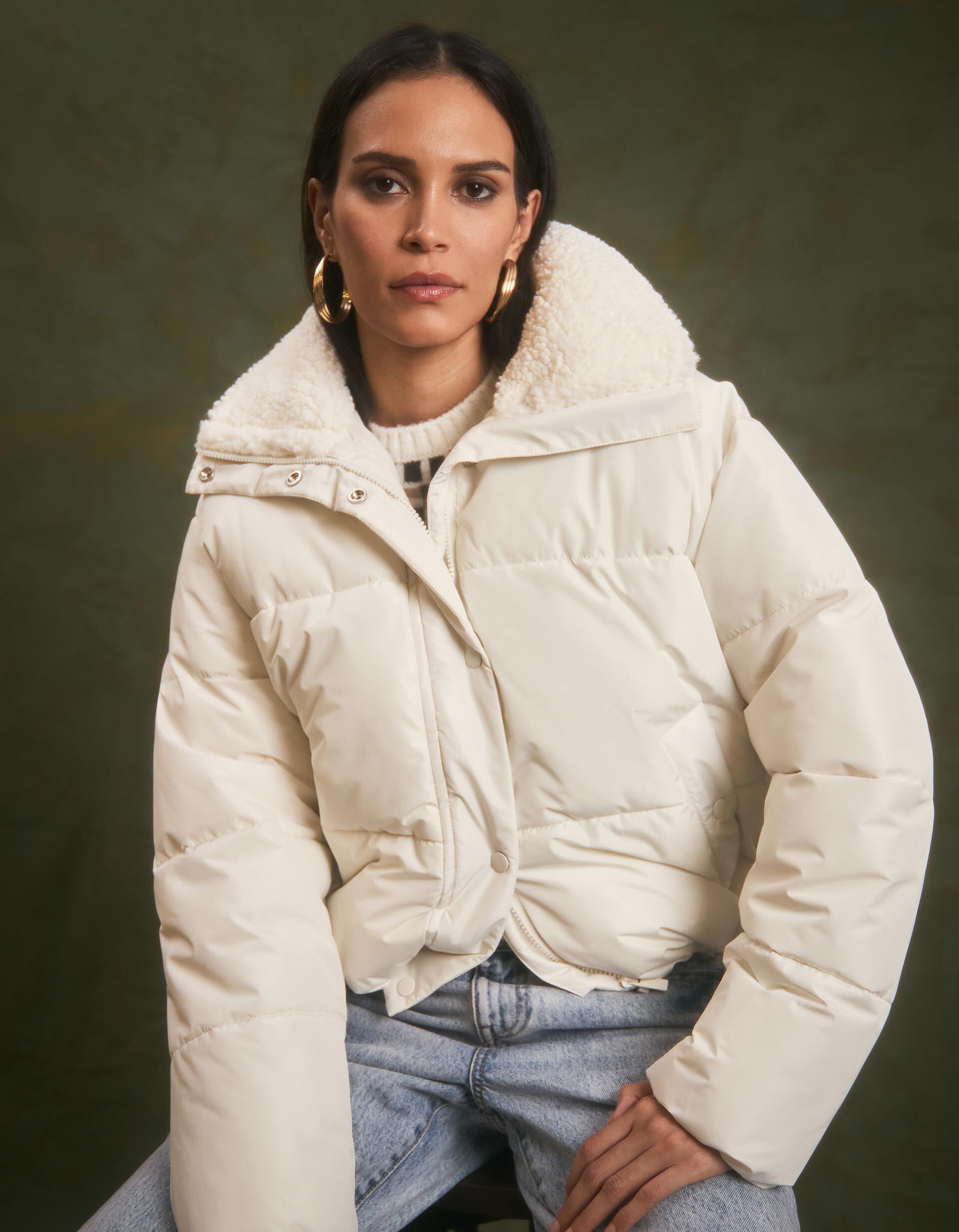 Comprar Online Casaco Acolchoado, Mulher, Branco