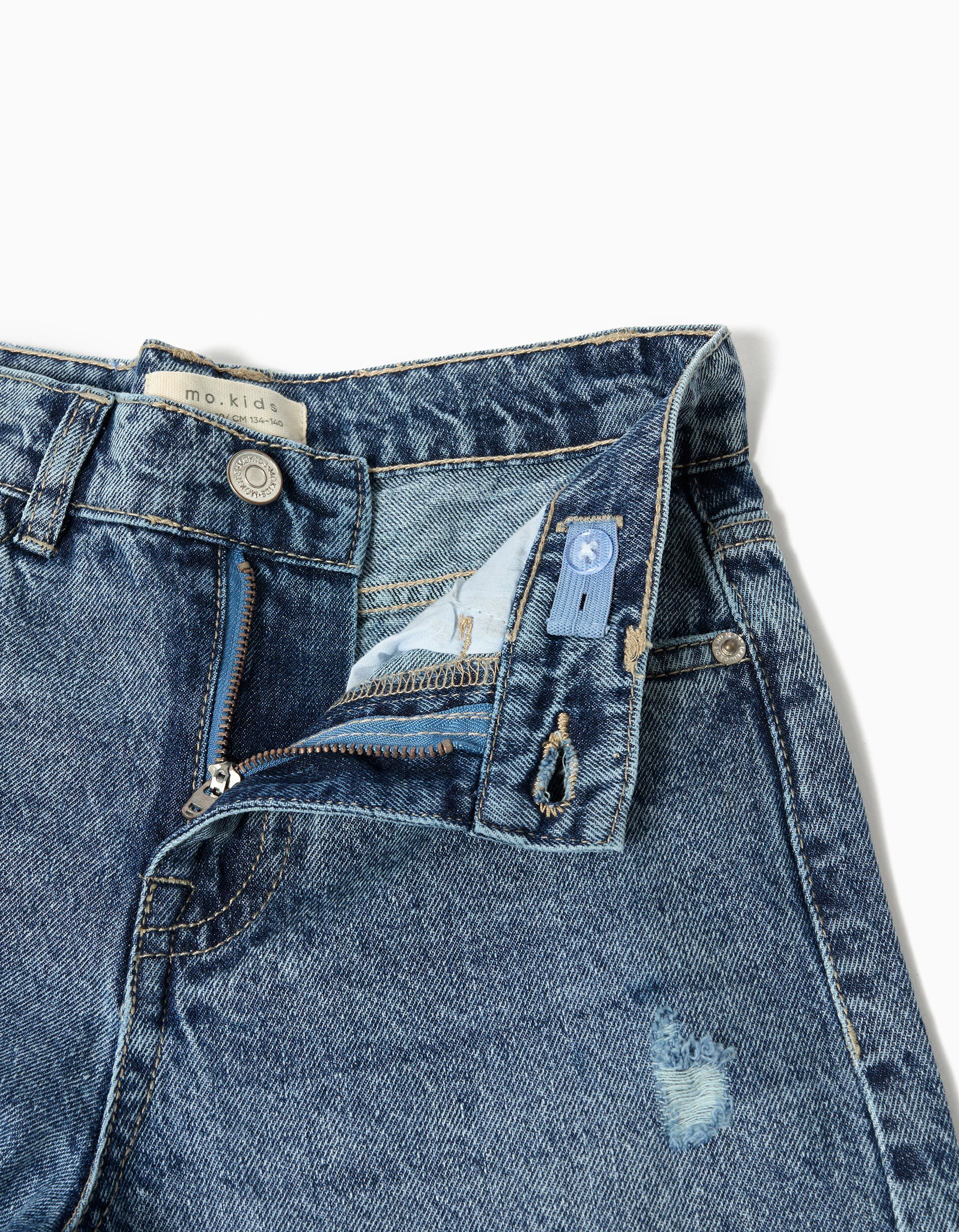 Comprar Online Cal&ccedil;as de Ganga Wide Leg, Menina, Azul Claro 