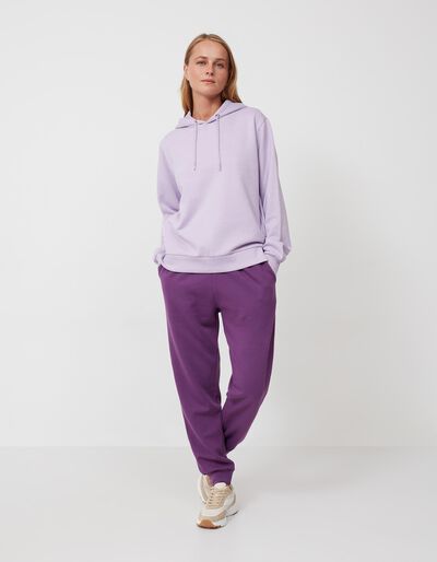 Fleece Joggers, Women, Purple