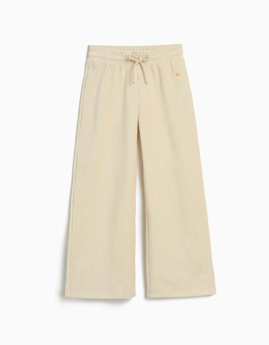 Comprar Online Calças de Malha, Menina, Bege Claro