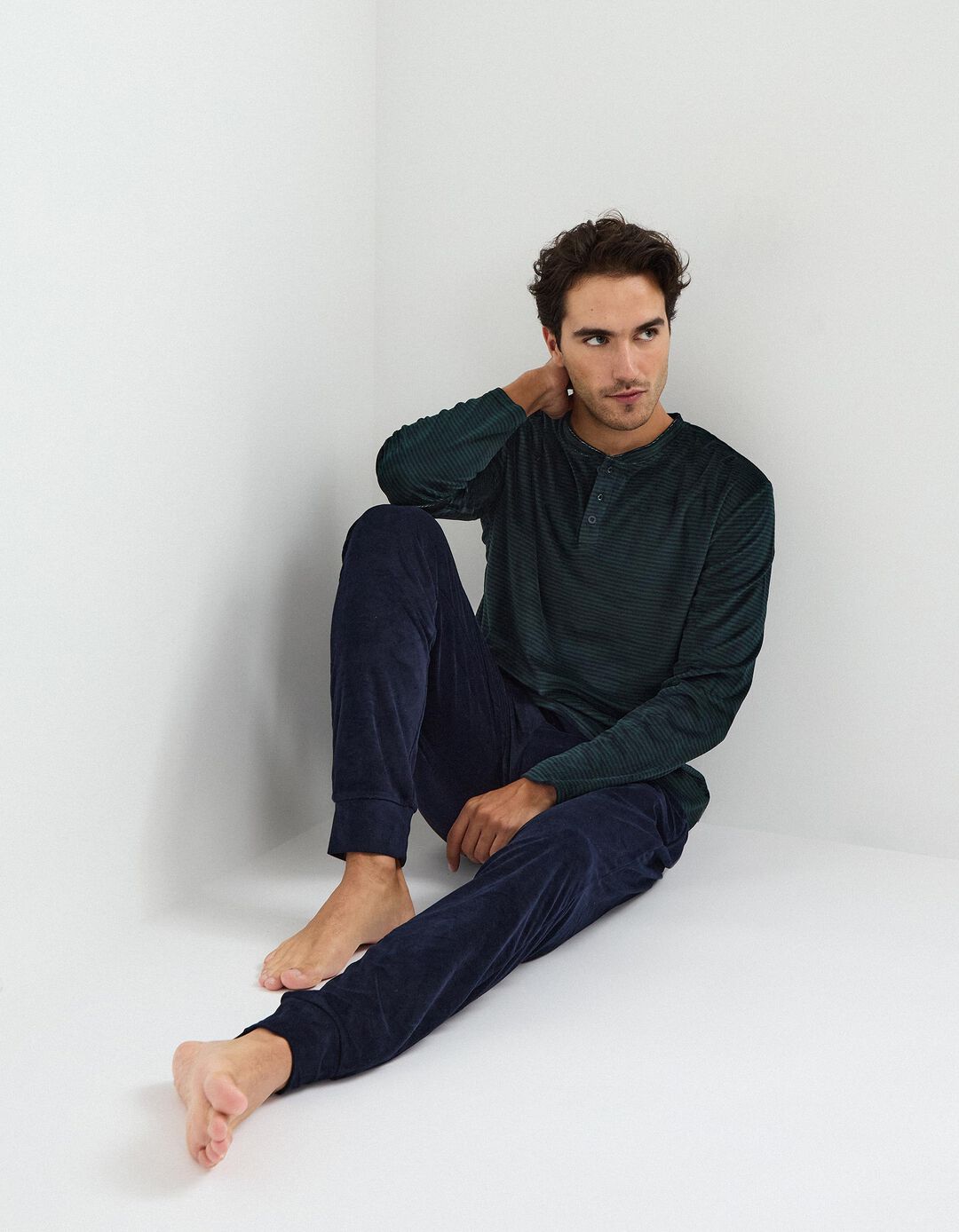 Pijama, Homem, Azul Escuro 