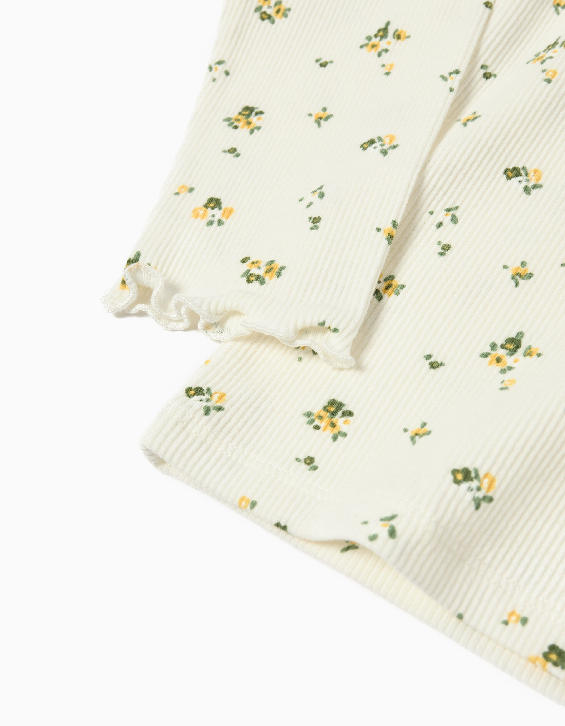 Comprar Online T-shirt de Manga Comprida com Folhos, Menina, Cru 