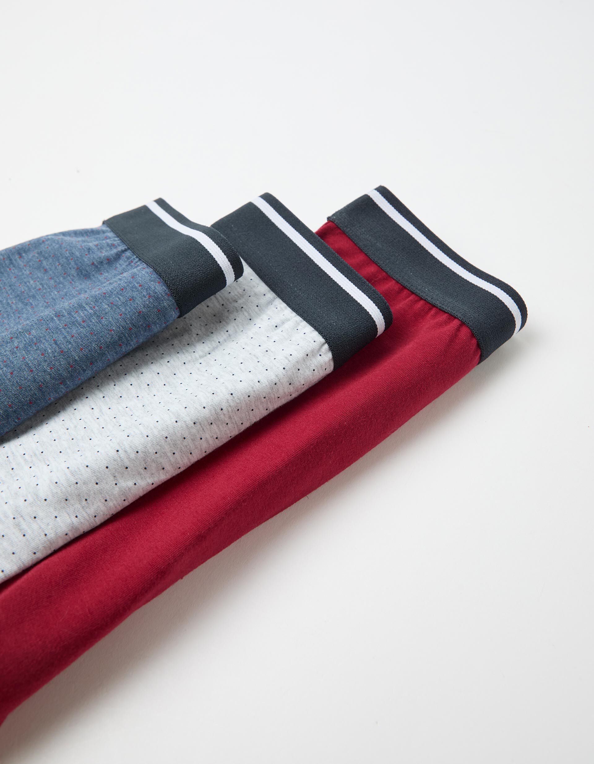 Comprar Online Pack 3 Boxers, Homem, Vermelho Escuro
