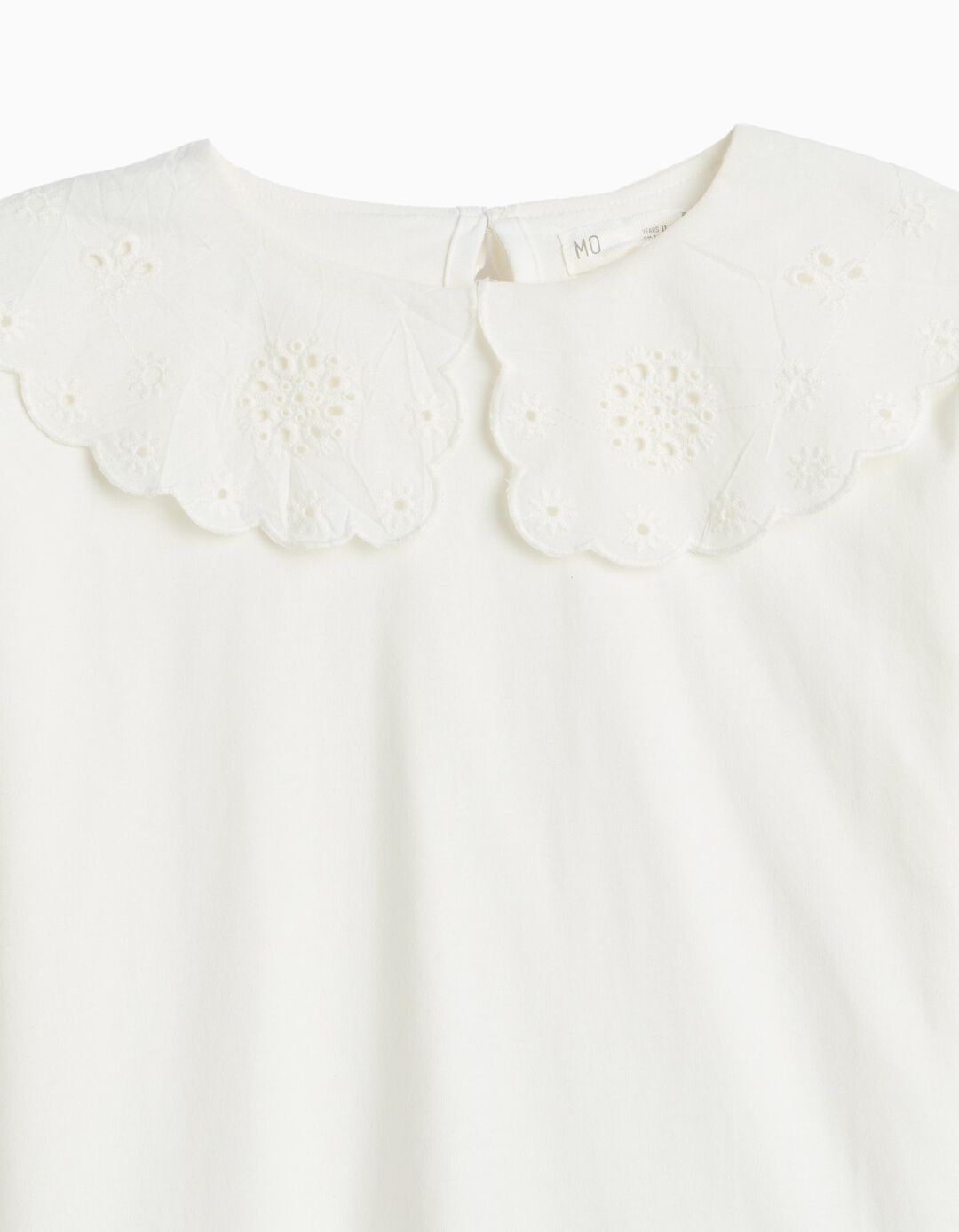 Camisola Boxy Fit, Menina, Branco