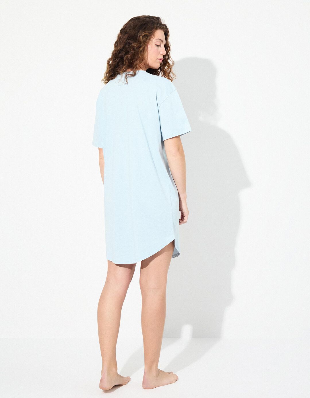 Camisa de Dormir, Mulher, Azul Claro