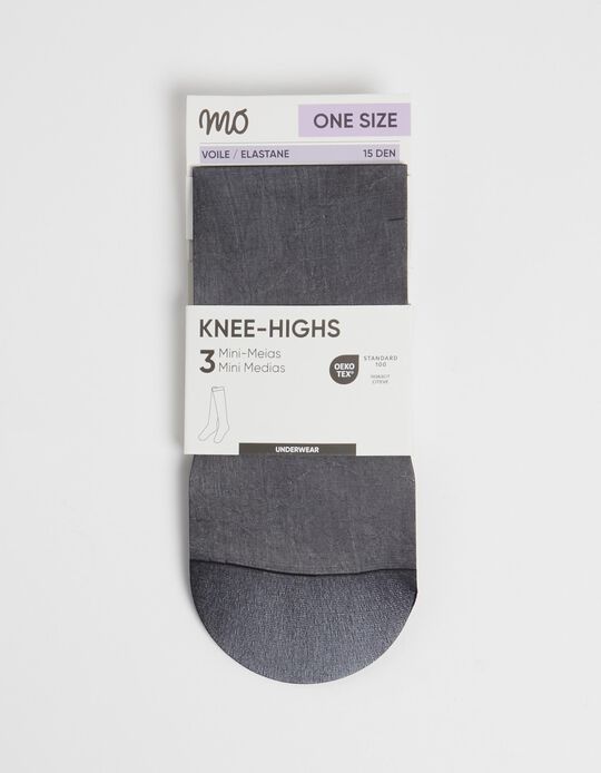 Comprar Online Pack 3 Mini-meias 15 DEN, Mulher, Preto