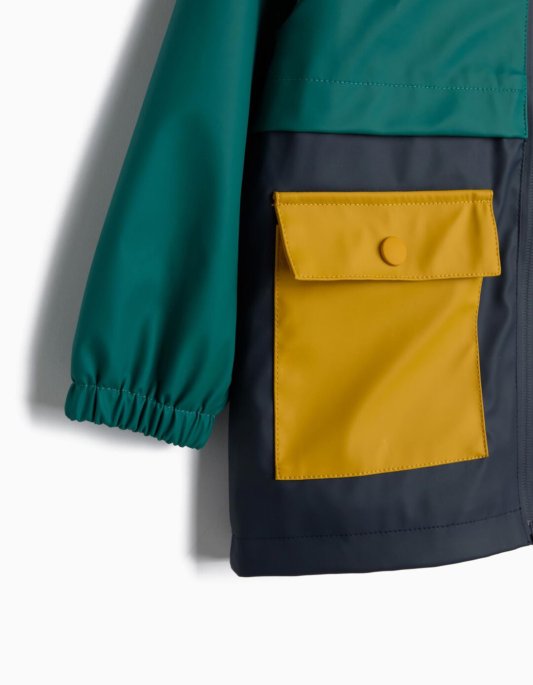 Parka De Borracha, Menino, Azul Escuro