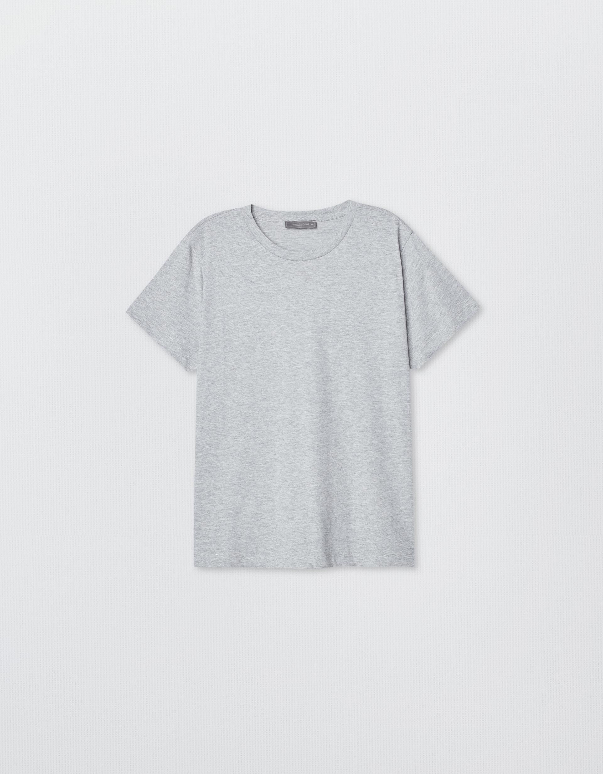Comprar Online Round Neckline T-shirt, Women, Grey