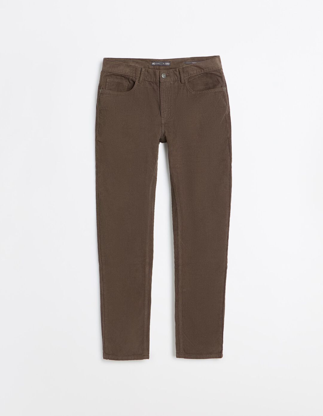 Cal&ccedil;as De Bombazina Slim-Fit, Homem, Castanho Escuro