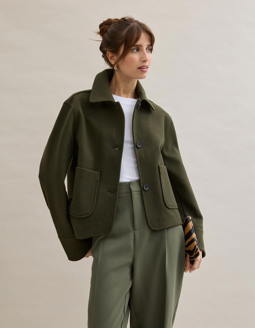 Casaco, Mulher, Verde