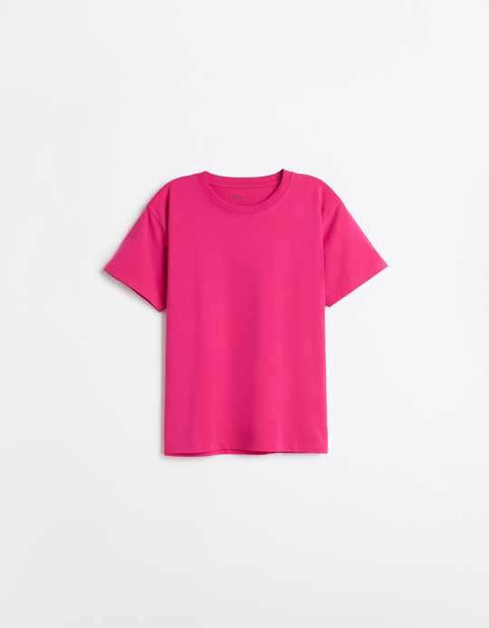 Comprar Online T-shirt Manga Curta, Mulher, Rosa Escuro