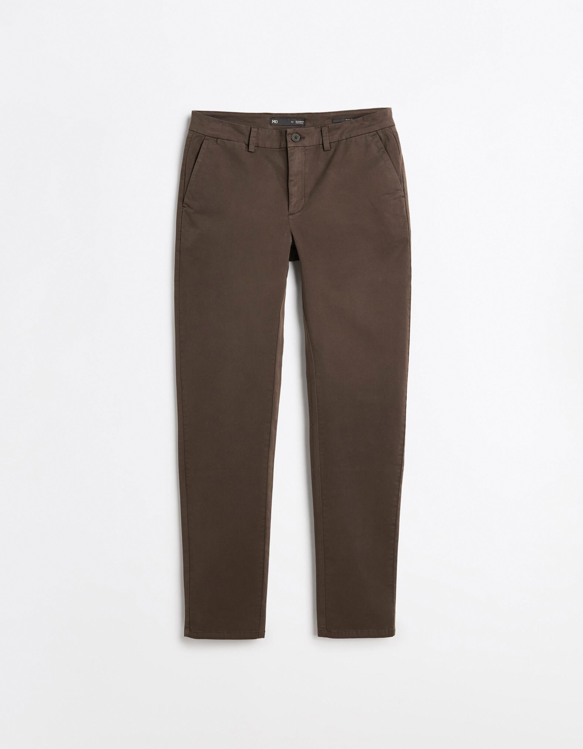 Comprar Online Cal&ccedil;as Chino Slim, Homem, Castanho Escuro