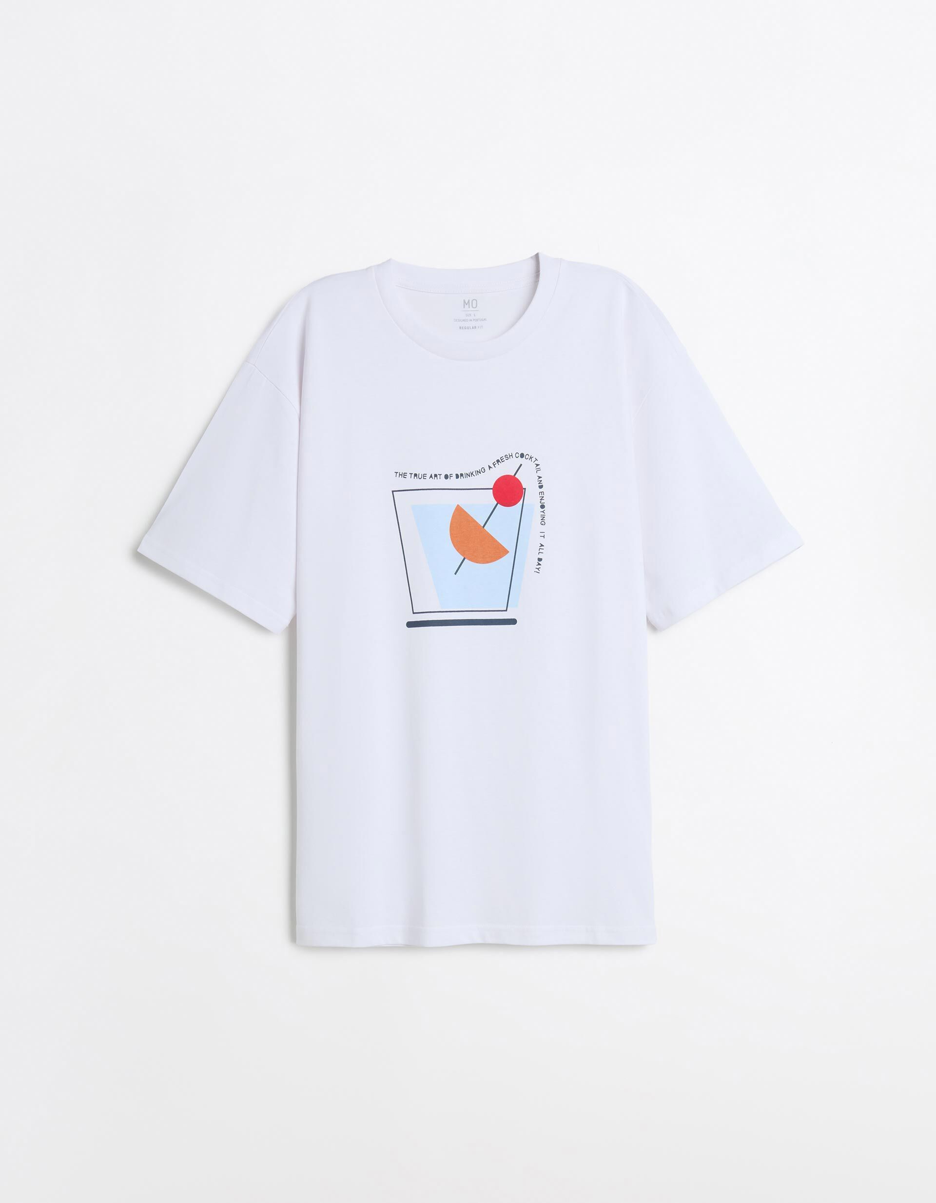 Comprar Online T-shirt Jersey Estampada, Homem, Branco
