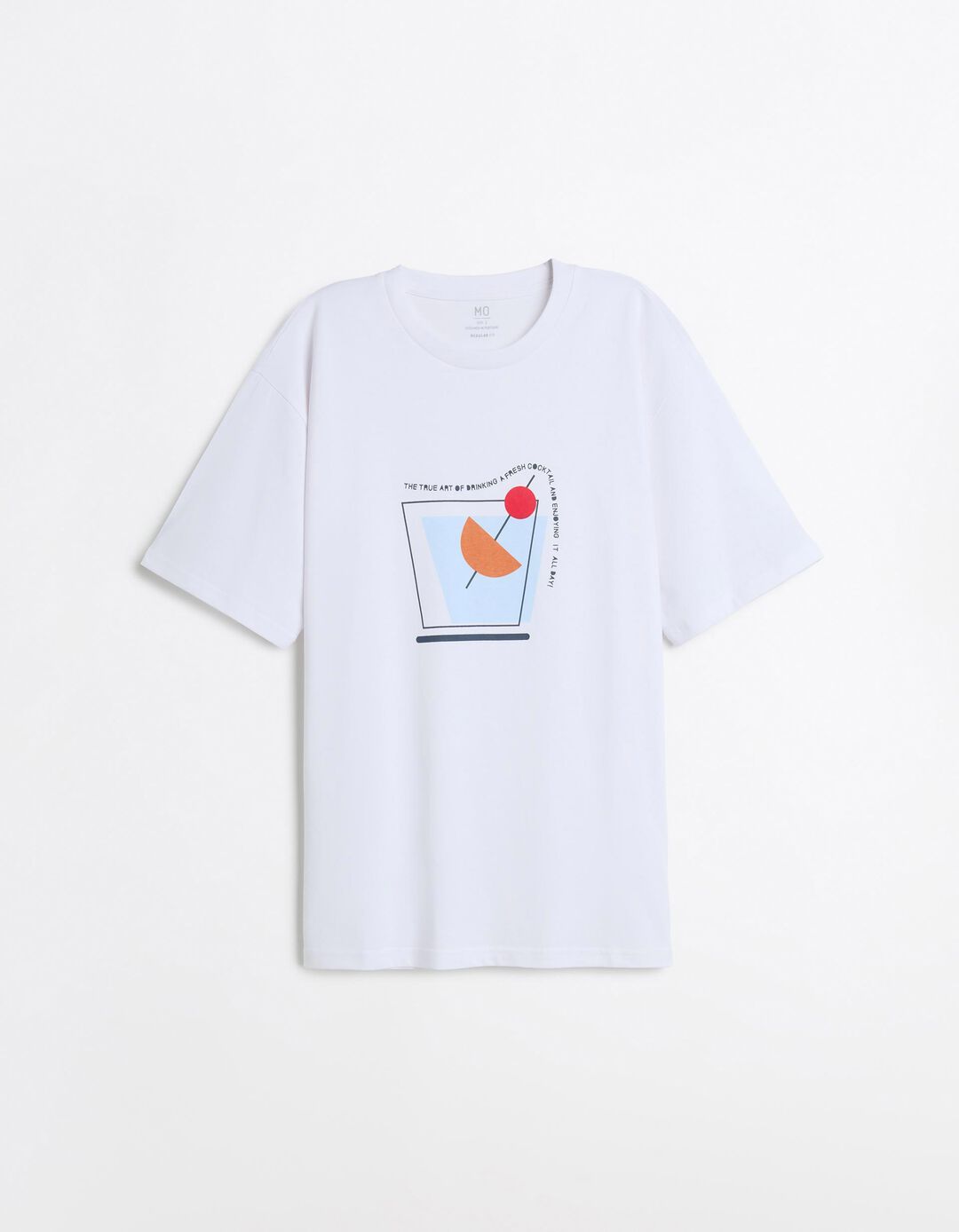 T-shirt Jersey Estampada, Homem, Branco