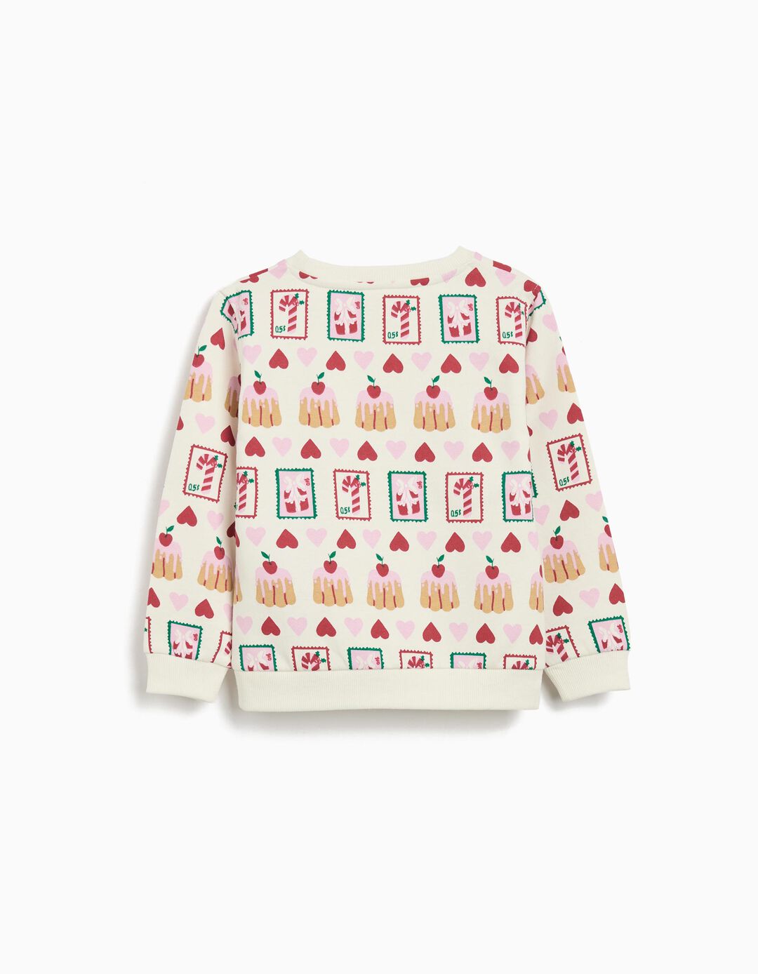 Sweatshirt de Natal, Menina, Branco