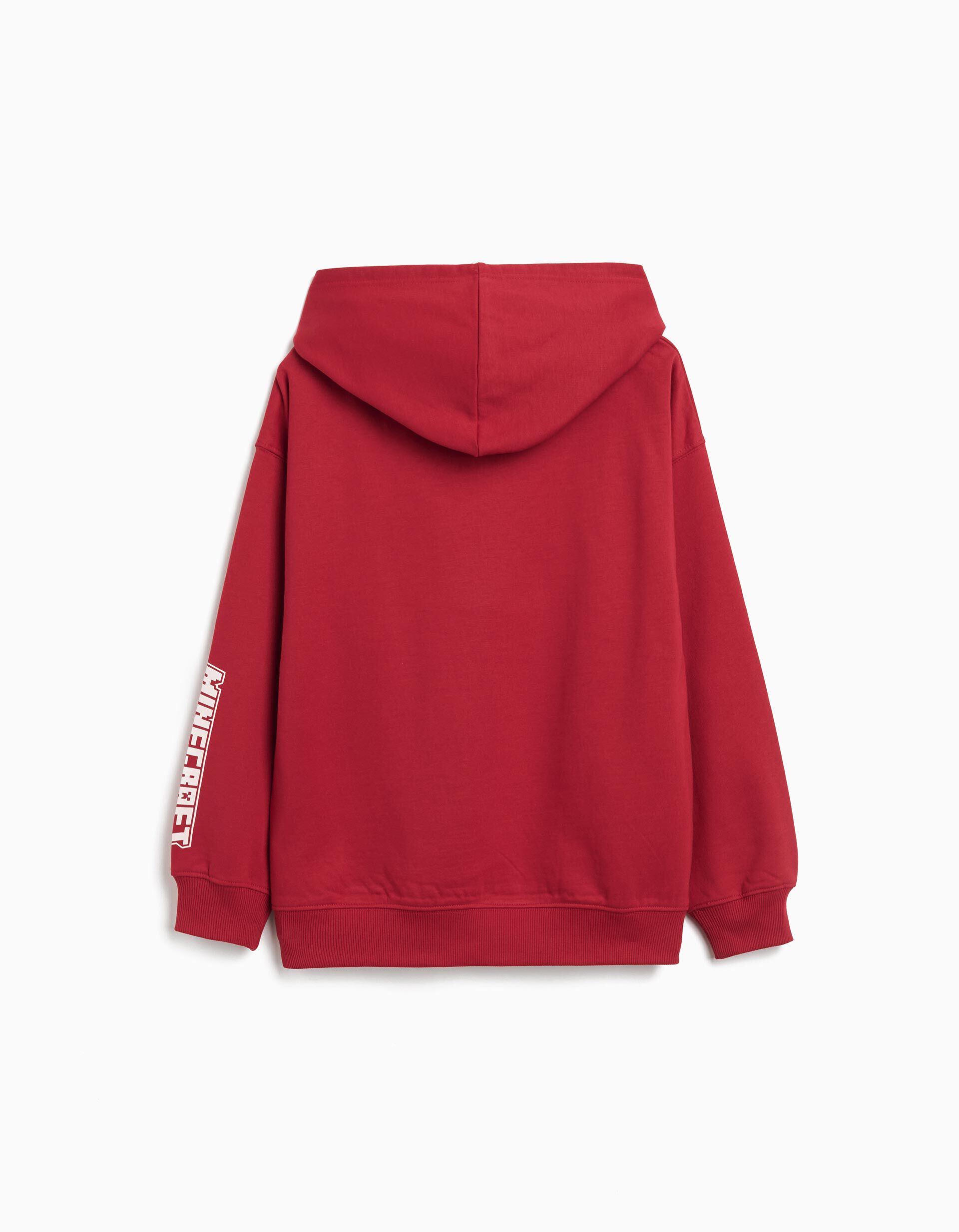Comprar Online Sweatshirt Capuz 'Minecraft', Menino, Vermelho