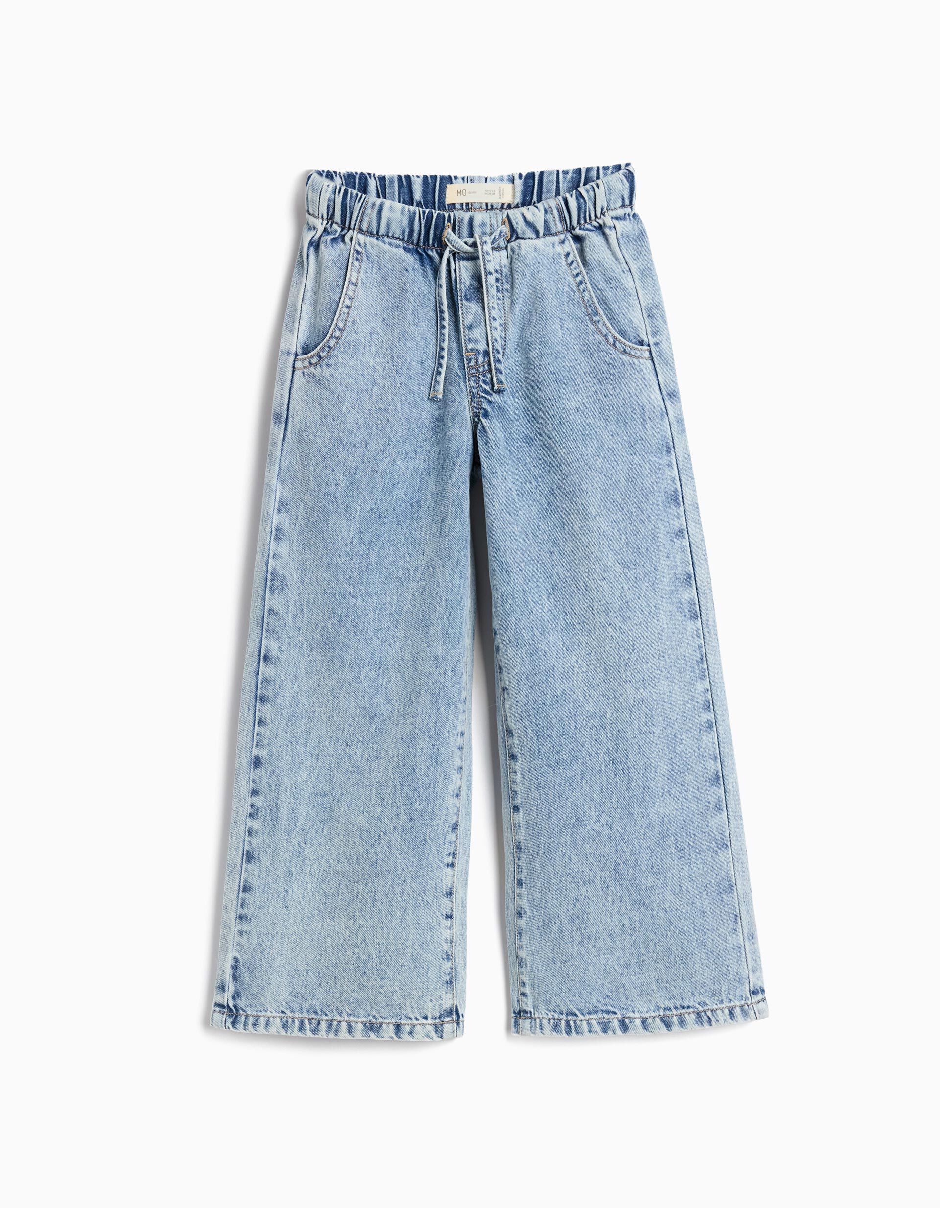 Comprar Online Cal&ccedil;as de Ganga Wide Leg, Menina, Azul Claro