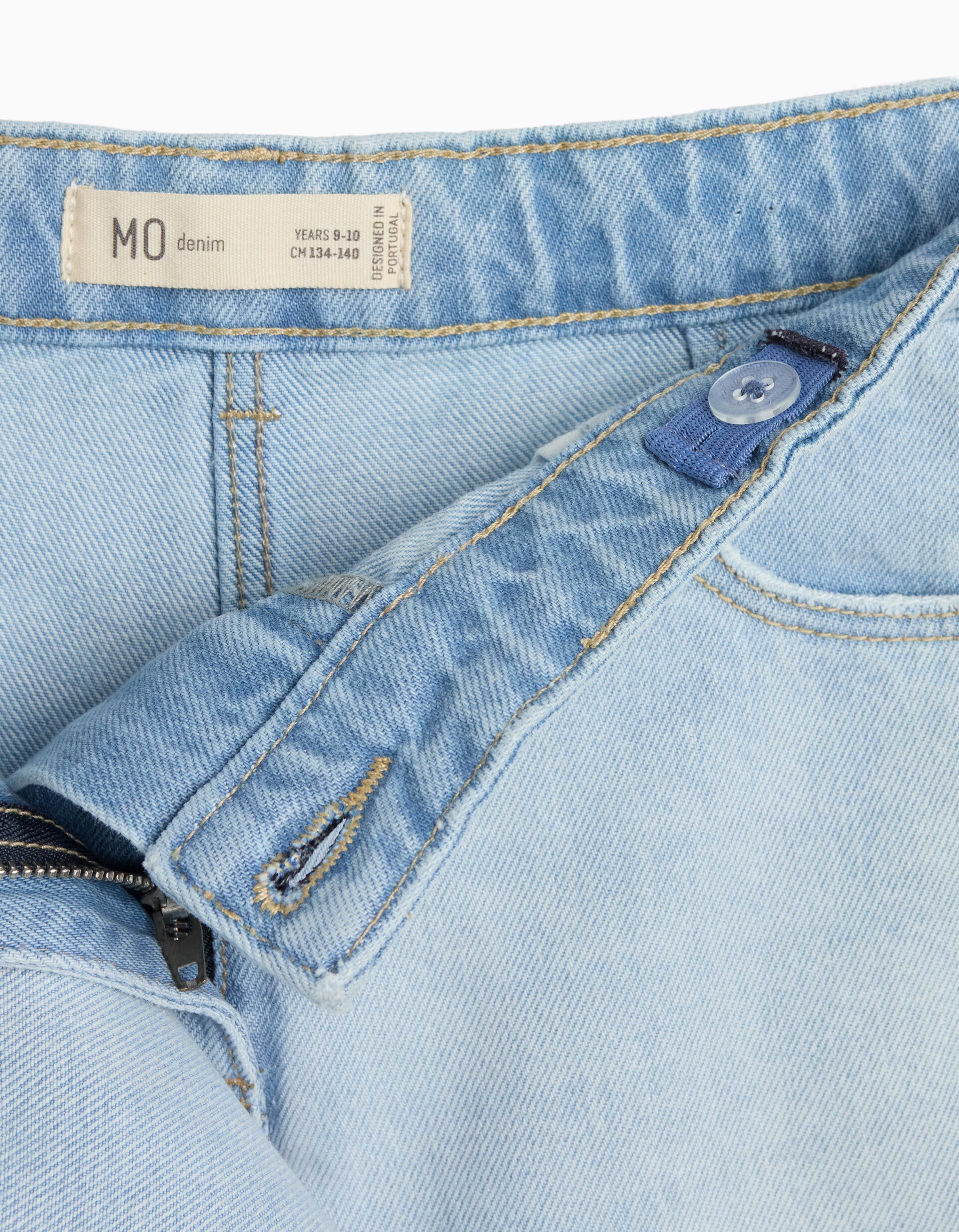 Comprar Online Saia-Cal&ccedil;&atilde;o de Ganga, Menina, Azul Claro