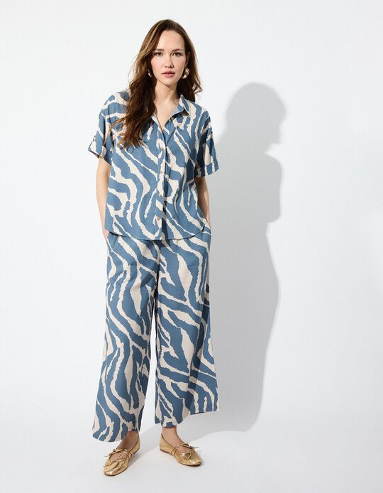 Comprar Online Calças Zebra, Mulher, Azul 