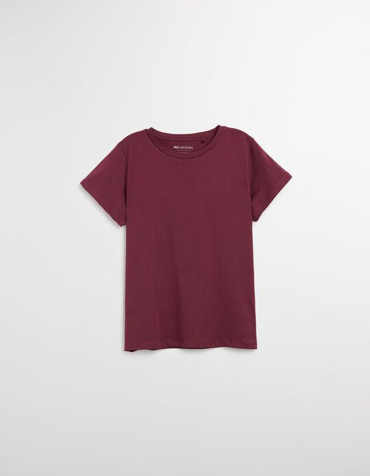 Comprar Online T-shirt, Mulher, Vermelho Escuro
