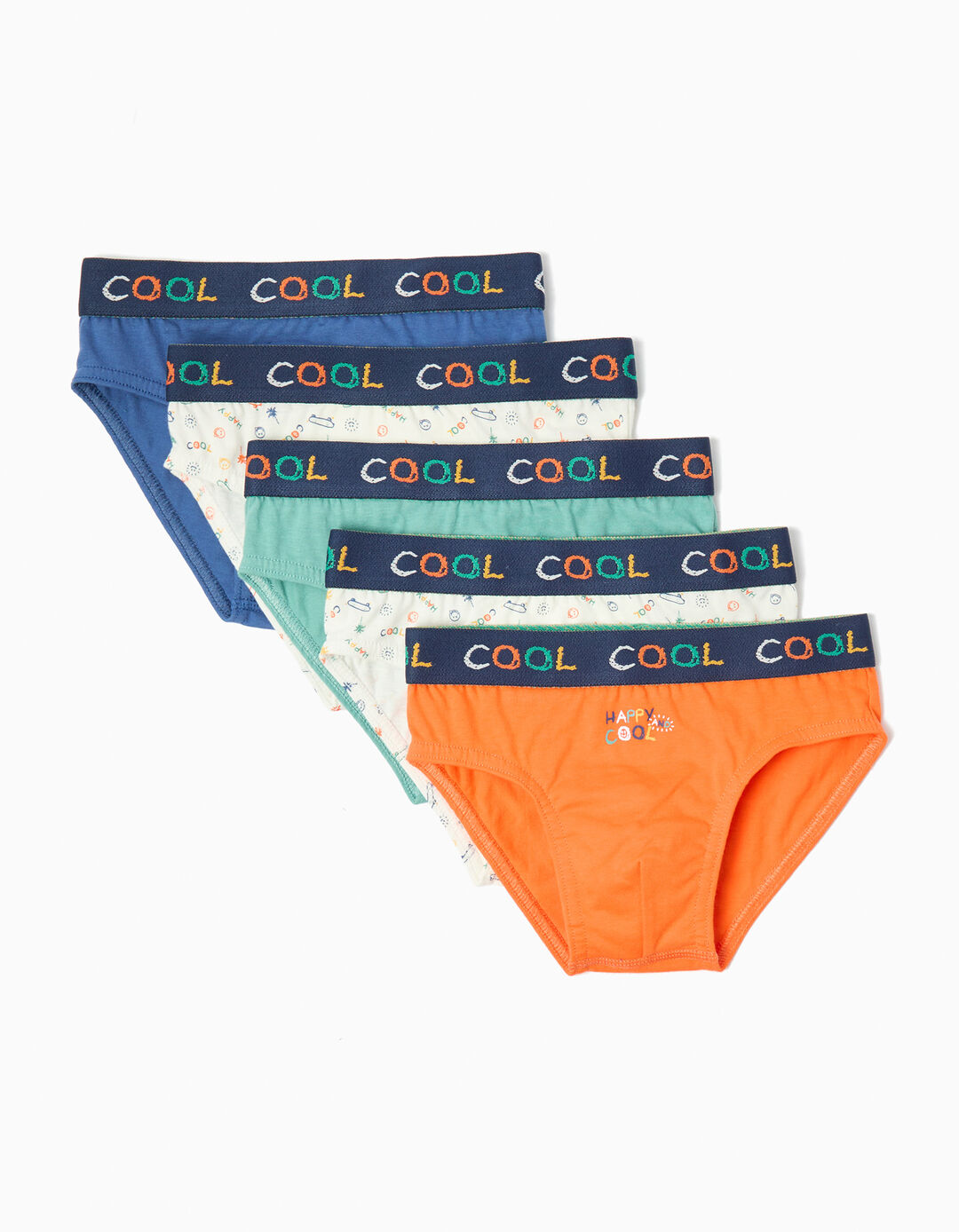 Pack 5 Cuecas, Menino, Multicor