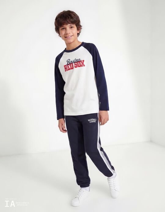 Comprar Online Cal&ccedil;as de Jogging, Menino, Azul Escuro