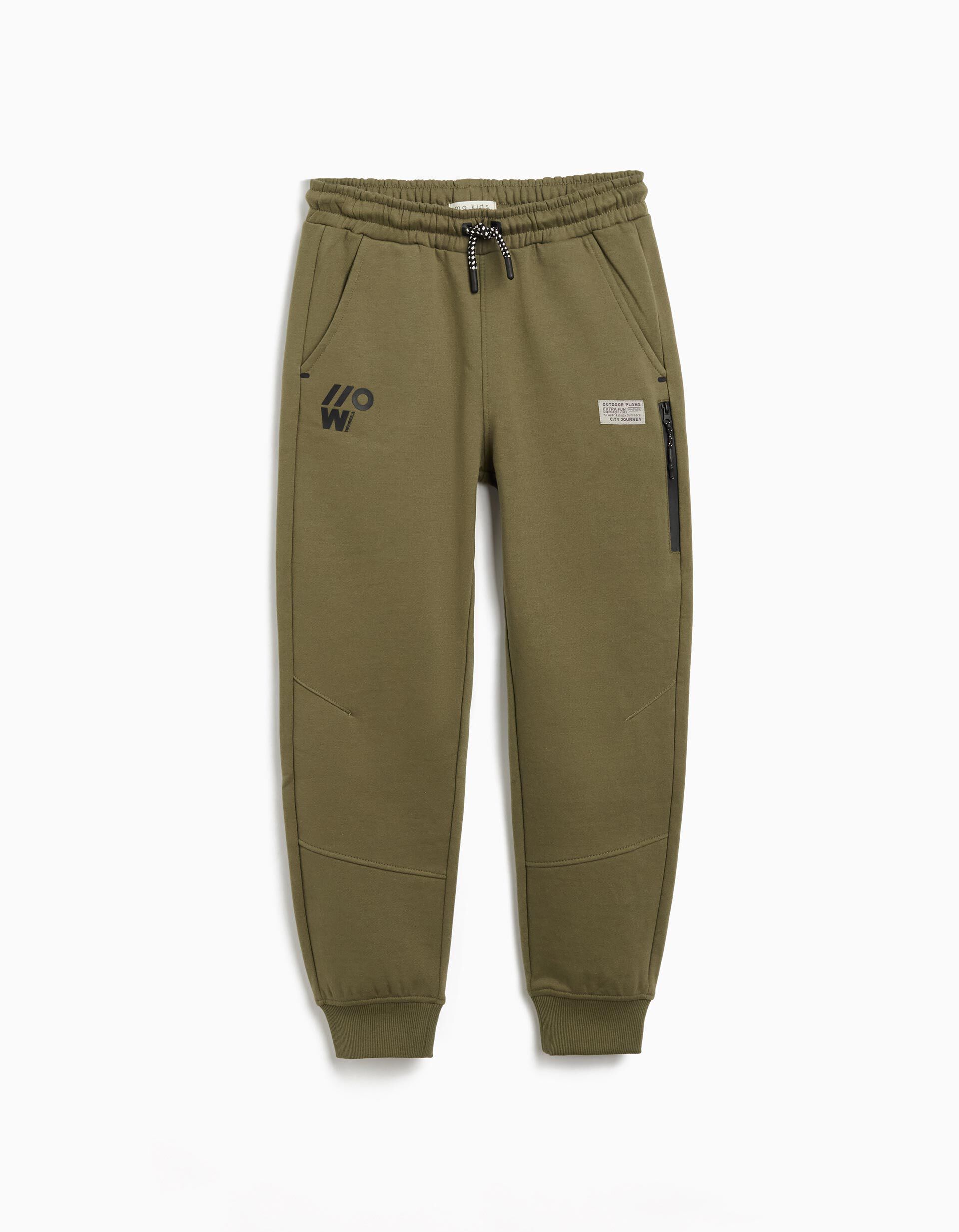 Comprar Online Joggers de Felpa, Menino, Verde Escuro