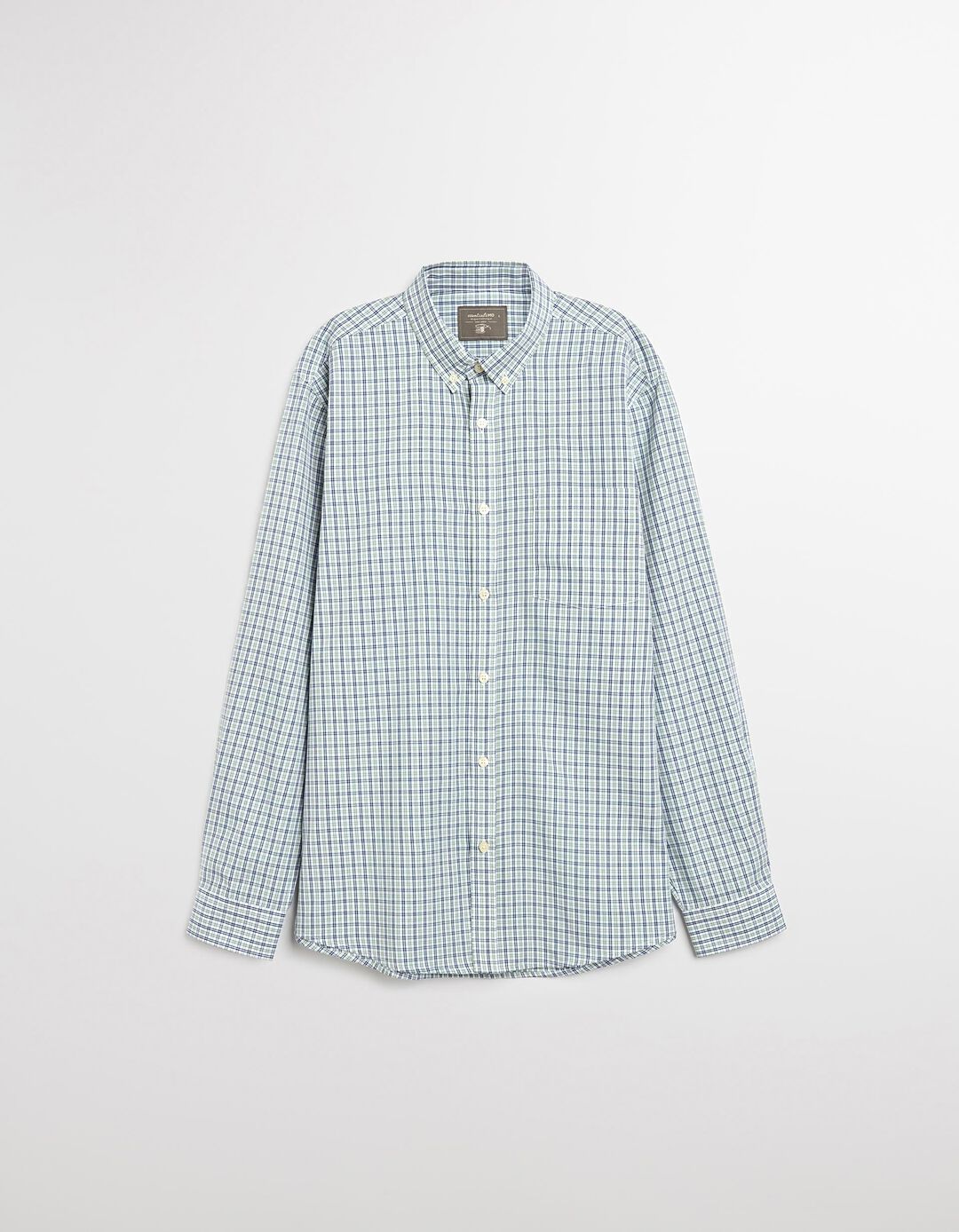 Camisa de Xadrez, Homem, Verde Escuro 