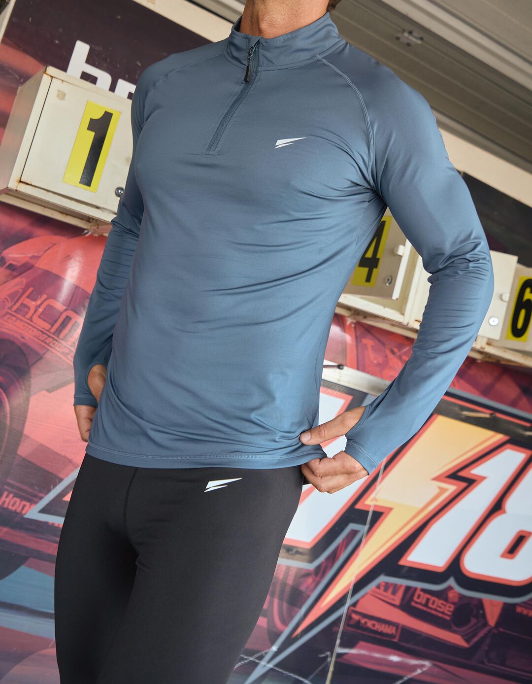 Leggings Desporto, Homem, Preto