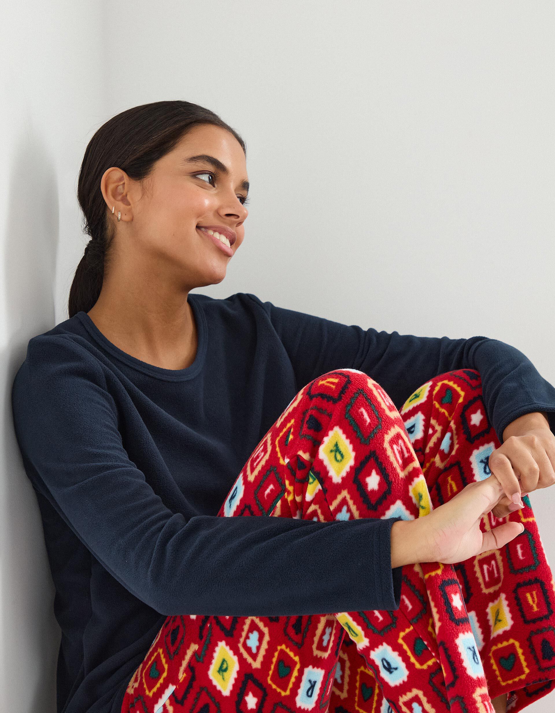 Comprar Online Pijama Polar Natal, Mulher, Azul Escuro