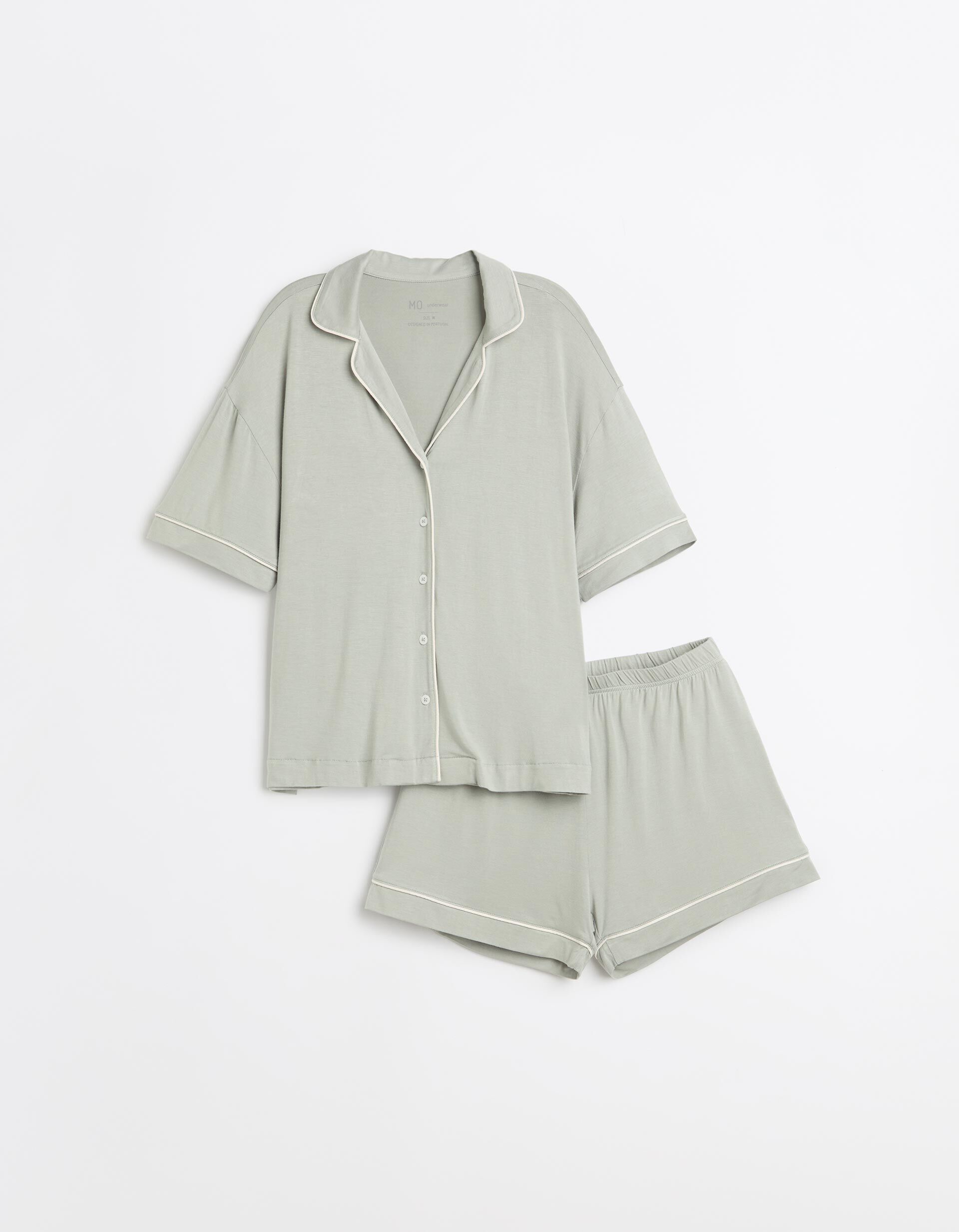 Comprar Online Pijama Em Viscose, Mulher, Verde Claro