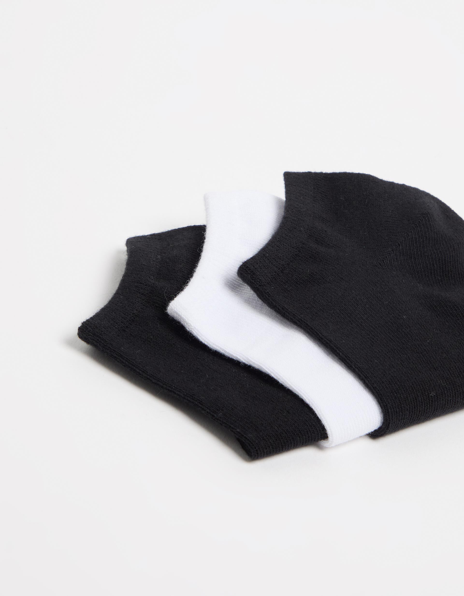 Comprar Online Pack 3 Pares de Meias Tornozelo, Mulher, Preto