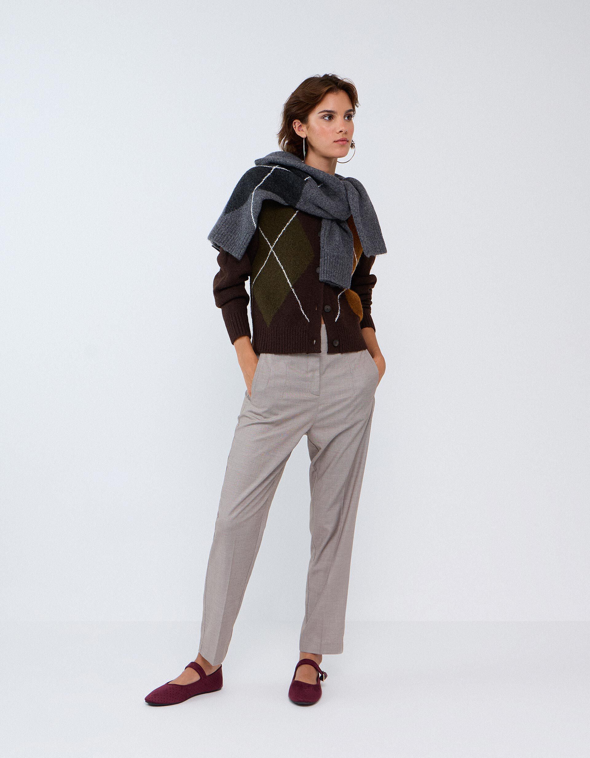 Comprar Online Cal&ccedil;as De Cintura Subida, Mulher, Bege