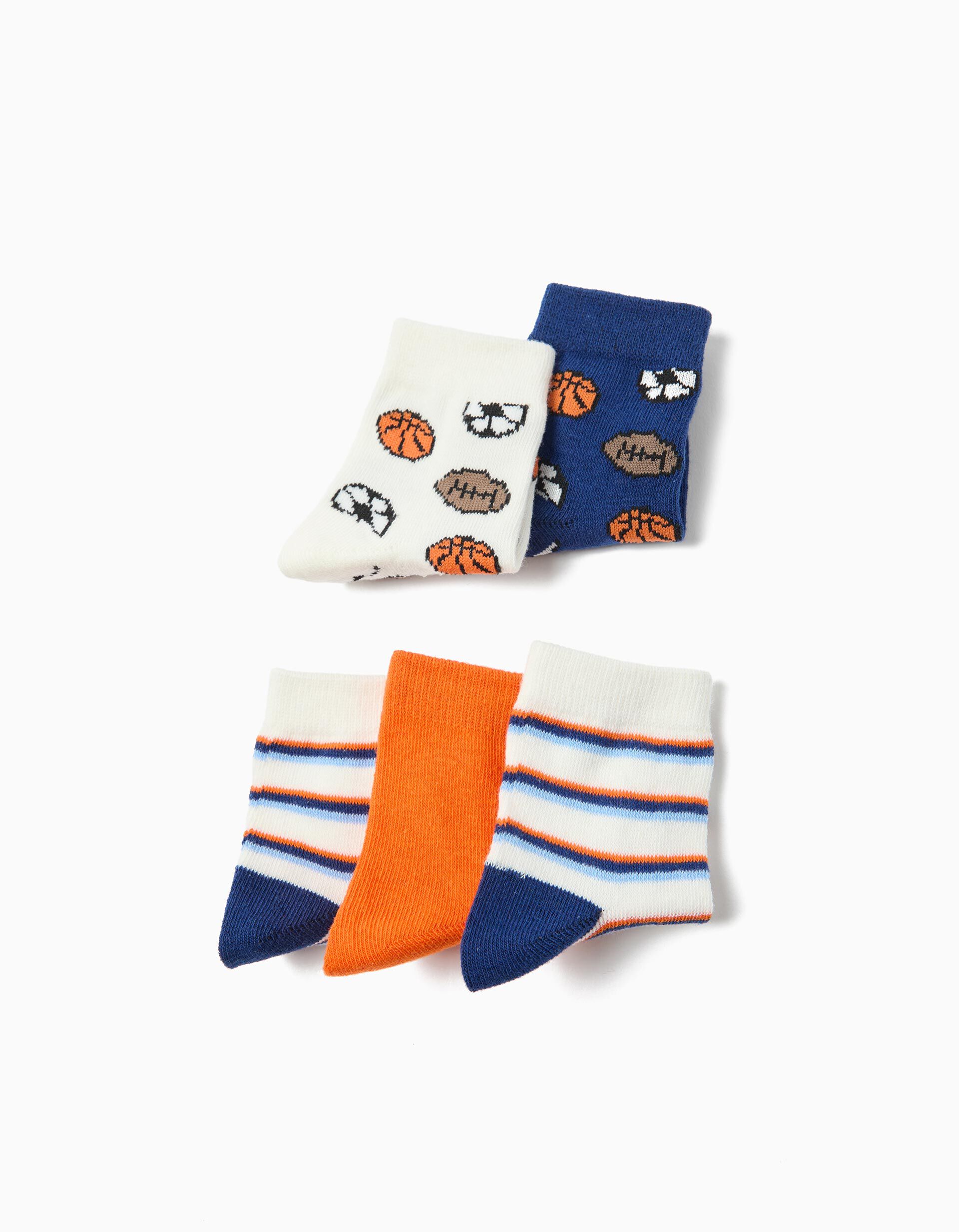 Comprar Online Pack 5 Pares de Meias, Menino, Multicor