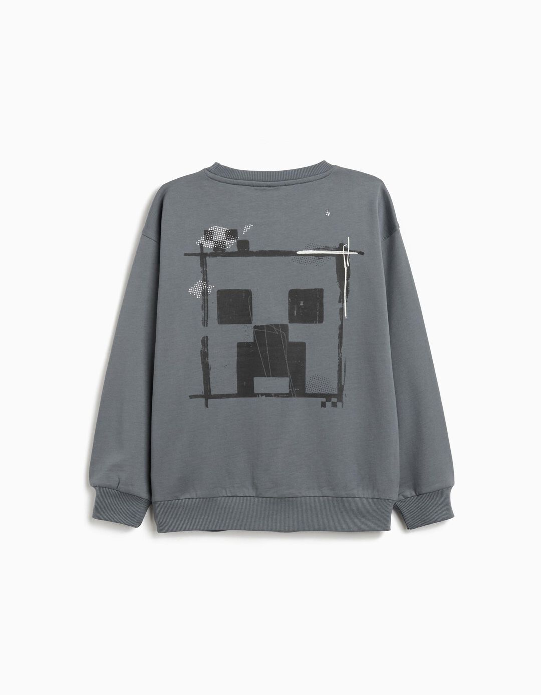 Sweatshirt 'Minecraft', Menino, Cinzento