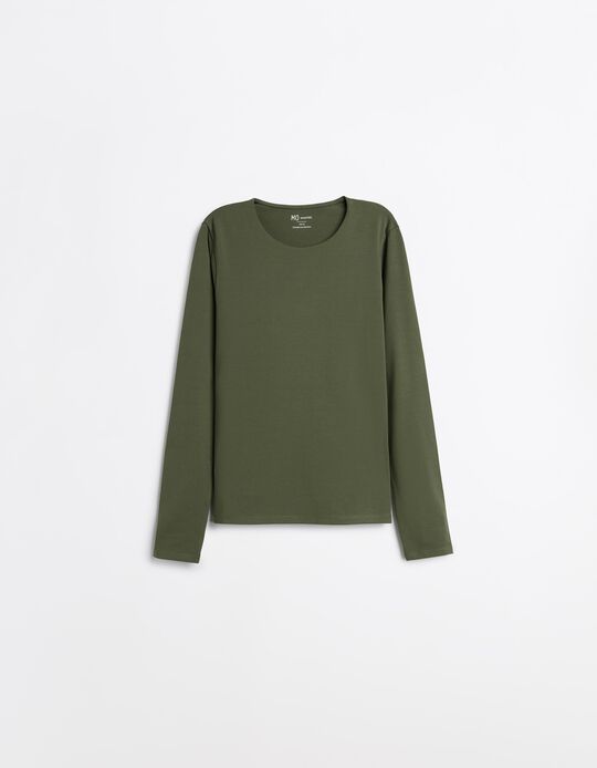 Comprar Online Camisola De Manga Comprida, Mulher, Verde Escuro